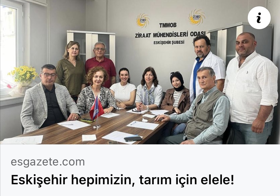 ES GAZETE: ESKİŞEHİR HEPİMİZİN, TARIM İÇİN ELELE!- 26 NİSAN 2024