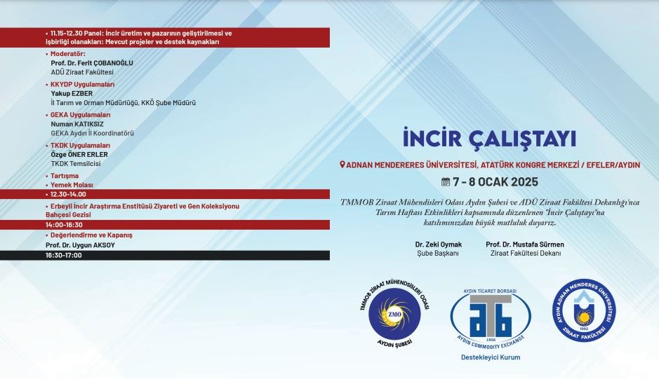 İNCİR ÇALIŞTAYI (7-8 OCAK 2025/AYDIN) 