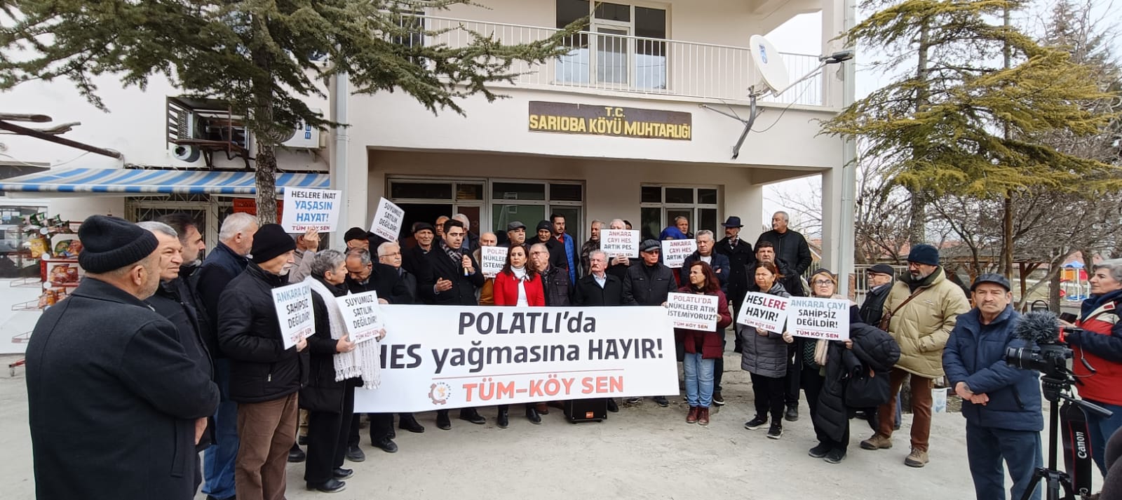 POLATLI’DA HES PROJESİ’Nİ PROTESTO ETTİK