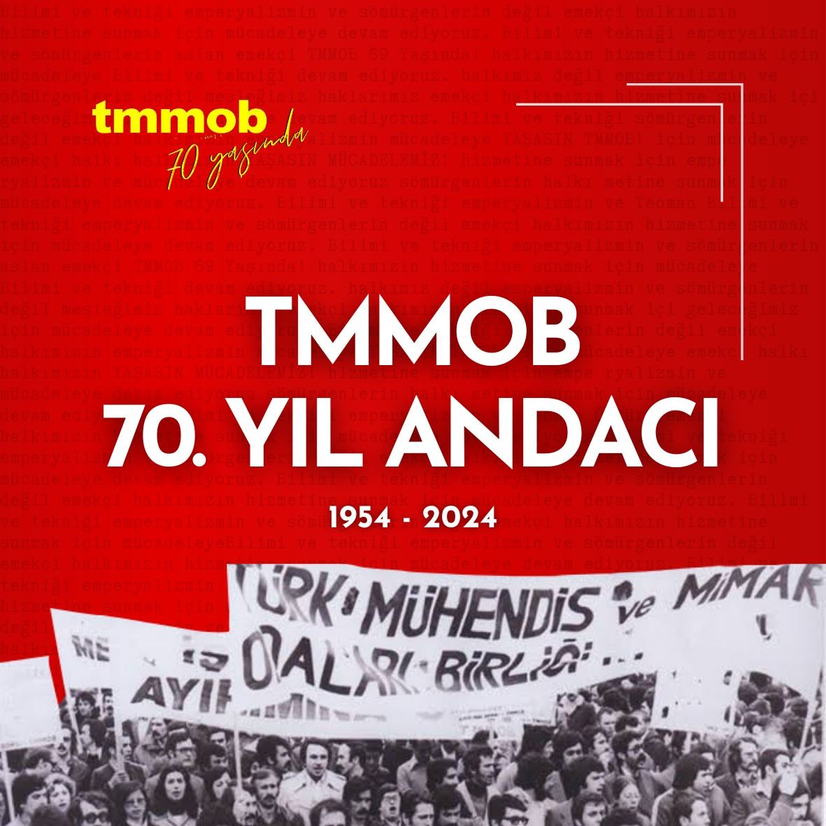 TMMOB'UN 70. YIL ANDAÇ'I YAYIN HAYATINA BAŞLADI.