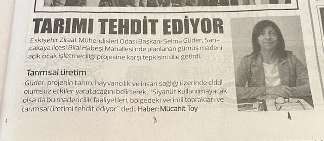 SAKARYA GAZETESİ: TARIMI TEHDİT EDİYOR- 29 EKİM 2024