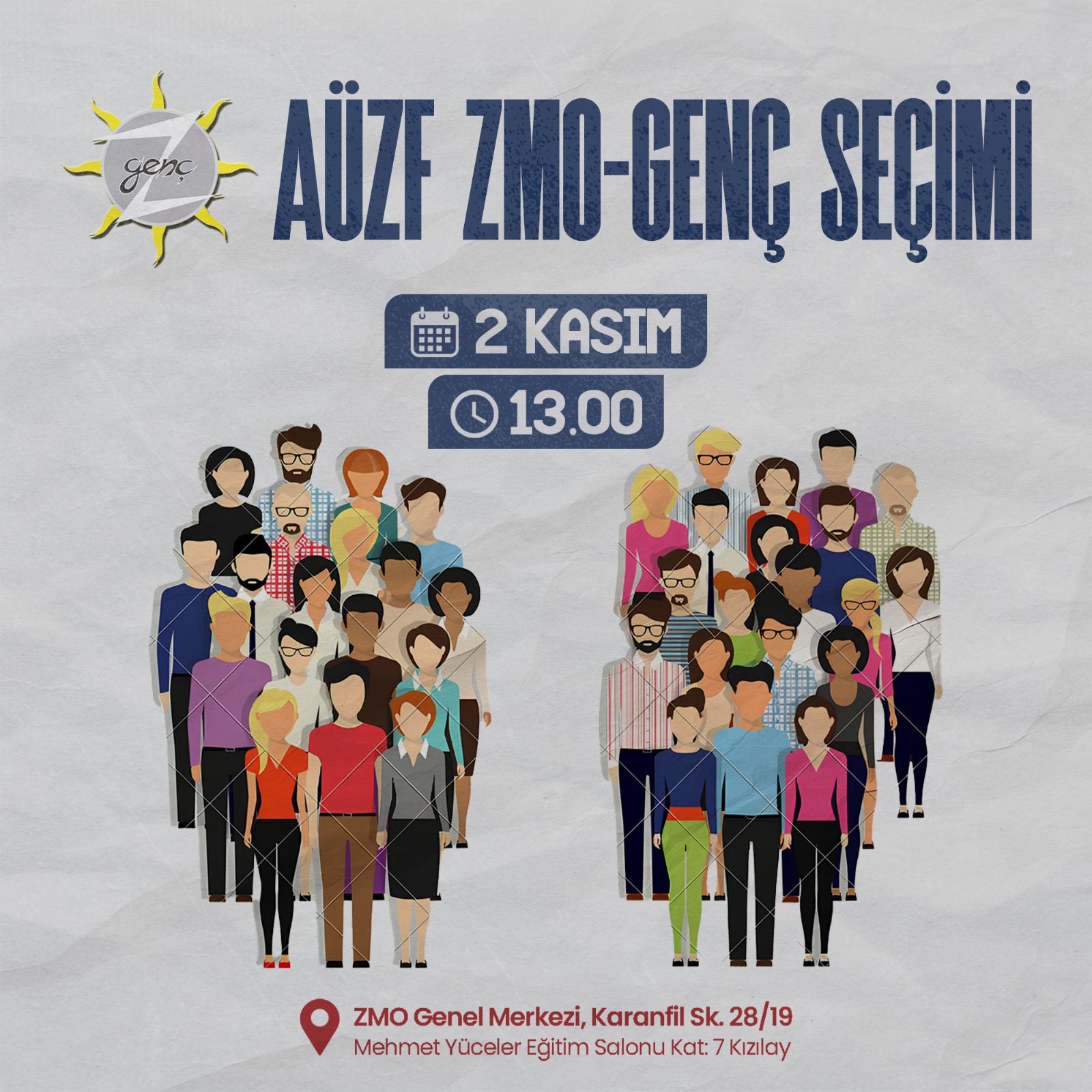 AÜZF ZMO- GENÇ ÖĞRENCİ TEMSİLCİLİĞİ SEÇİMİ YAPILACAKTIR- 2 KASIM 2024