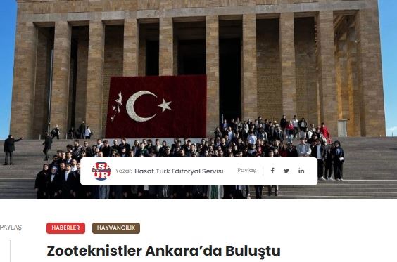 HASATTÜRK GAZETESİ: ZOOTEKNİSTLER ANKARA’DA BULUŞTU- 4 KASIM 2024