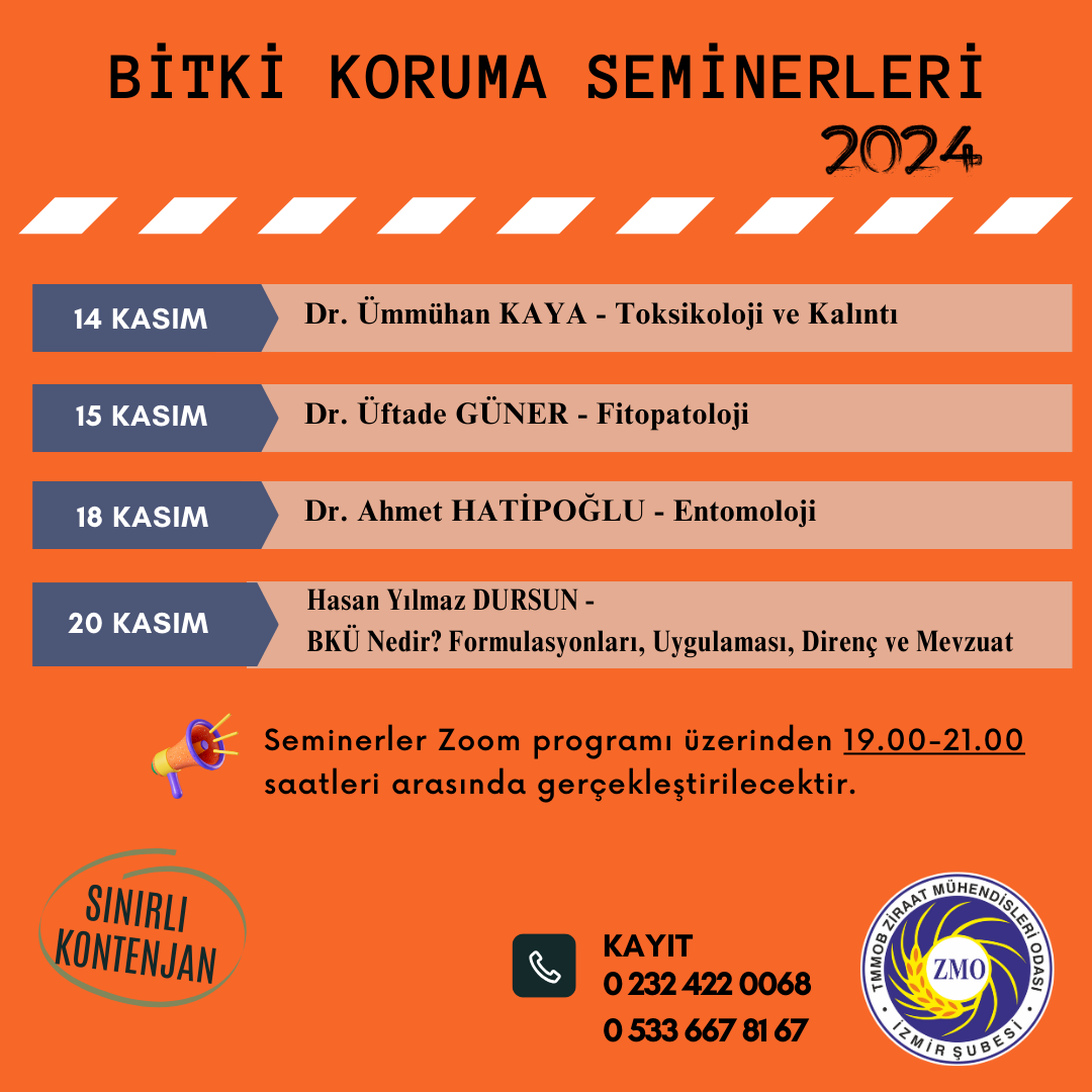 BİTKİ KORUMA SEMİNERLERİ 2024