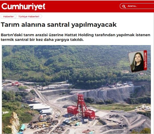 CUMHURİYET GAZETESİ: TARIM ALANINA SANTRAL YAPILMAYACAK- 11 ARALIK 2024