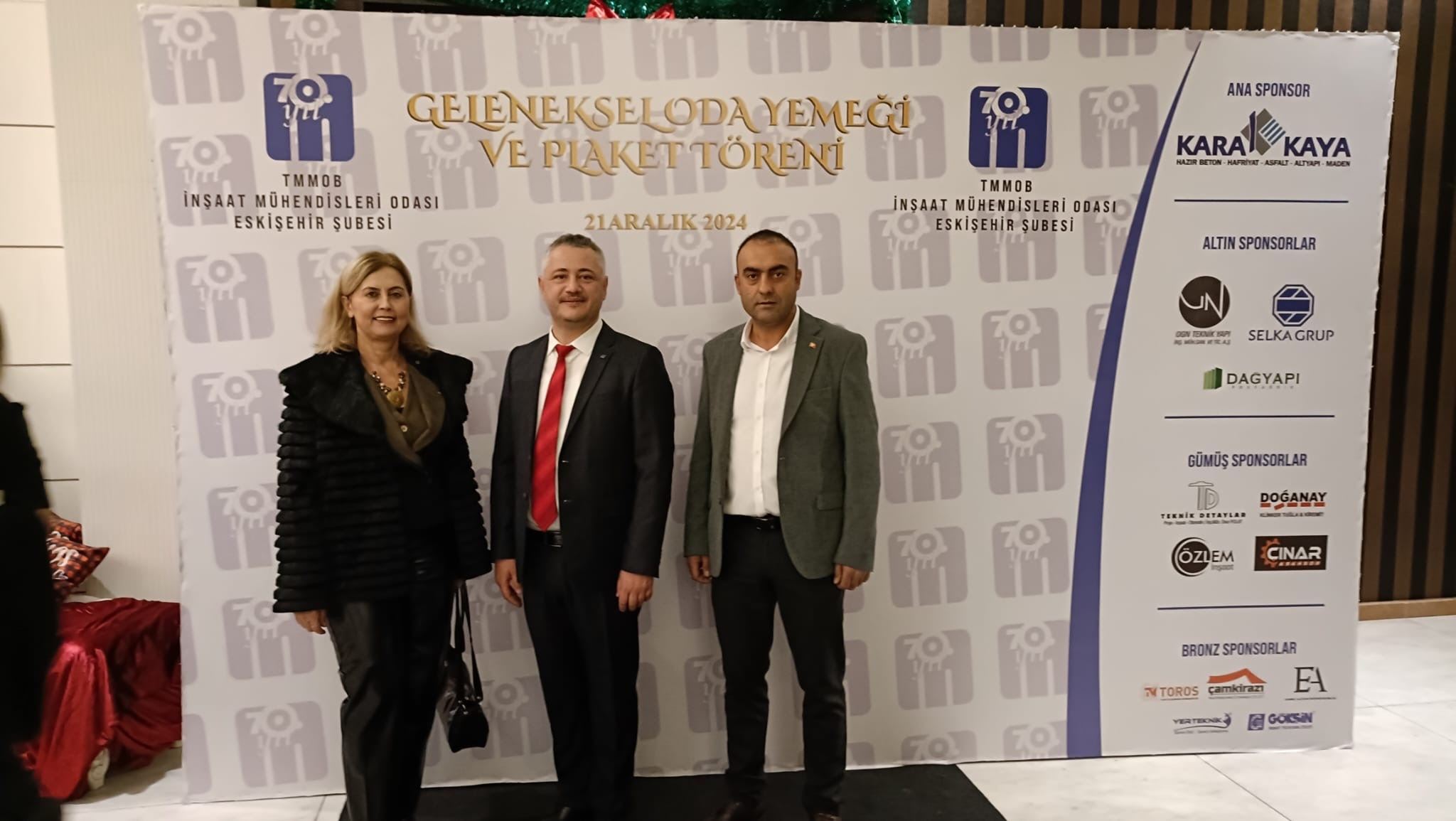 İNŞAAT MÜHENDİSLERİ ODASI GELENEKSEL ODA YEMEĞİ VE PLAKET TÖRENİ