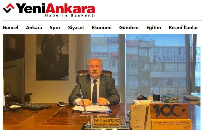 YENİ ANKARA GAZETESİ: TMMOB ZİRAAT MÜHENDİSLERİ ODASI BAŞKANI BAKİ REMZİ SUİÇMEZ: 2024 TARIMDA ZOR BİR YIL OLDU, 2025 DE KOLAY GEÇMEYECEK!- 14 OCAK 2025