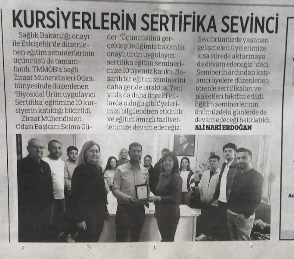 SON HABER GAZETESİ: KURSİYERLERİN SERTİFİKA SEVİNCİ- 1 ŞUBAT 2025