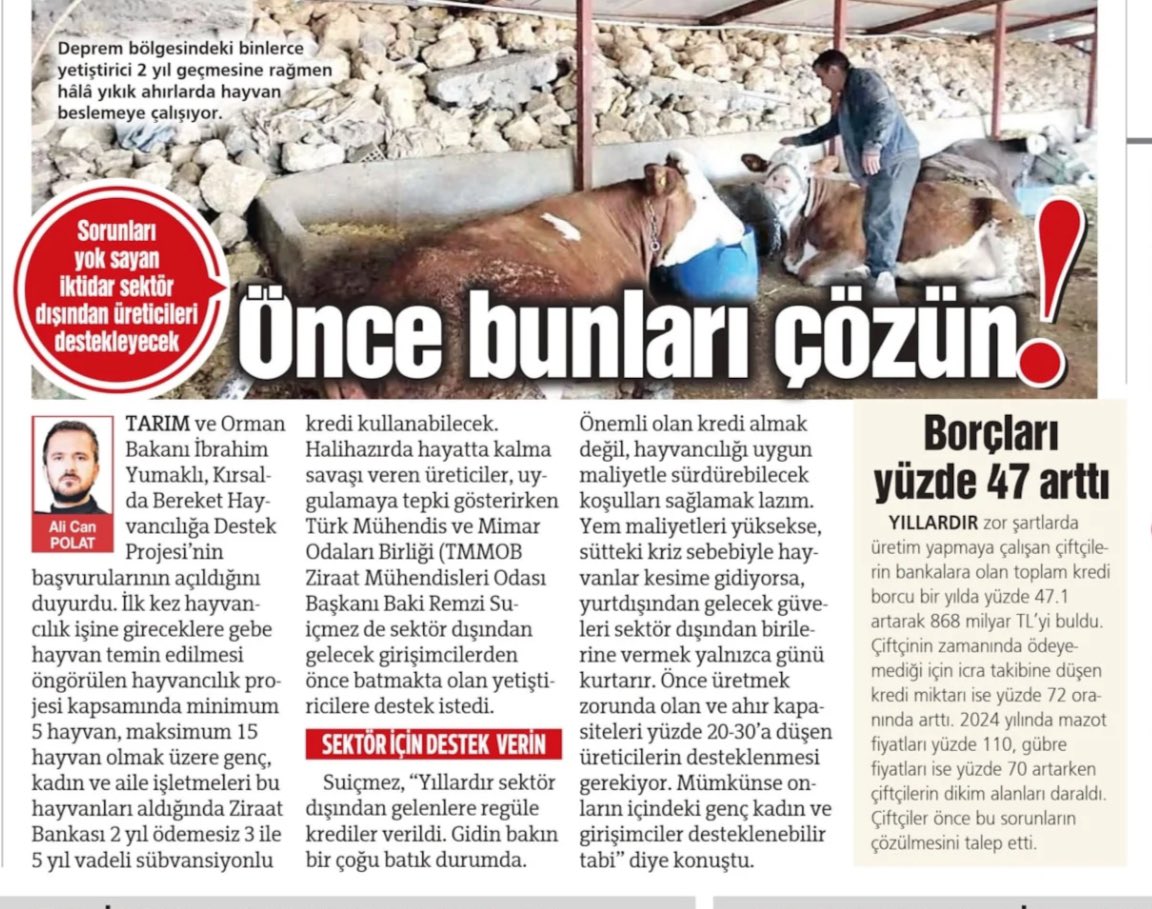 SÖZCÜ GAZETESİ: ÖNCE BUNLARI ÇÖZÜN!- 6 ŞUBAT 2025