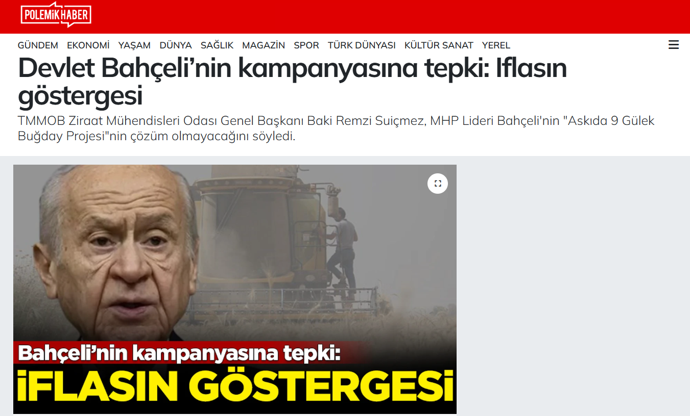 POLEMİKHABER.COM: DEVLET BAHÇELİ’NİN KAMPANYASINA TEPKİ: İFLASIN GÖSTERGESİ - 22 ŞUBAT 2025