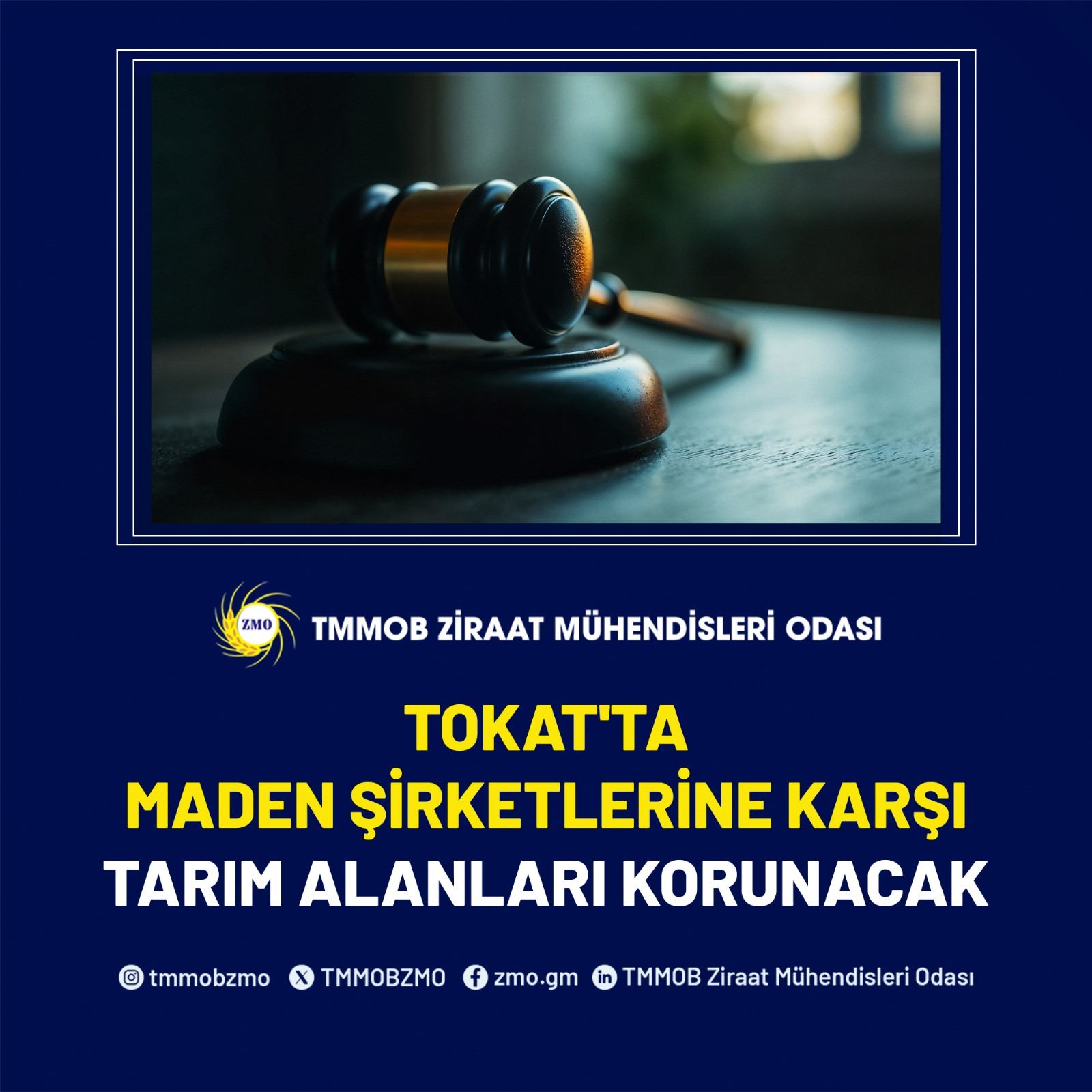 TOKAT'TA MADEN ŞİRKETLERİNE KARŞI TARIM ALANLARI KORUNACAK