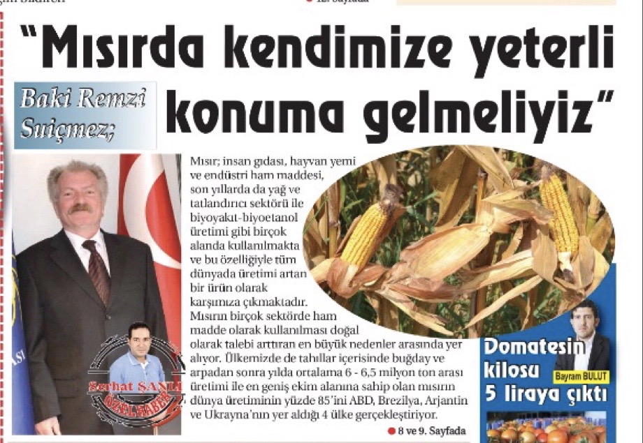 İLK HABER GAZETESİ: MISIRDA KENDİMİZE YETERLİ KONUMA GELMELİYİZ- 17 NİSAN 2020