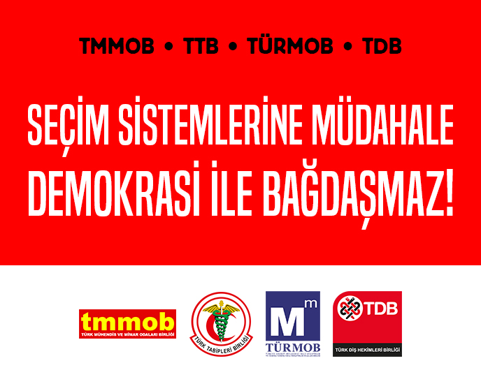 SEÇİM SİSTEMLERİNE MÜDAHALE DEMOKRASİ İLE BAĞDAŞMAZ!