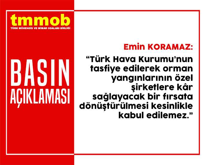 ORMANLARIMIZIN YÖNETİMİ VE YANGIN ÖNLEME ÇALIŞMALARI ÖZELLEŞTİRİLEMEZ THK YANGIN SÖNDÜRME UÇAKLARI SATILAMAZ!