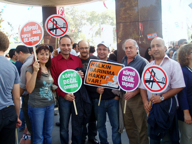 ÜÇÜNCÜ KÖPRÜ PROTESTO EDİLDİ