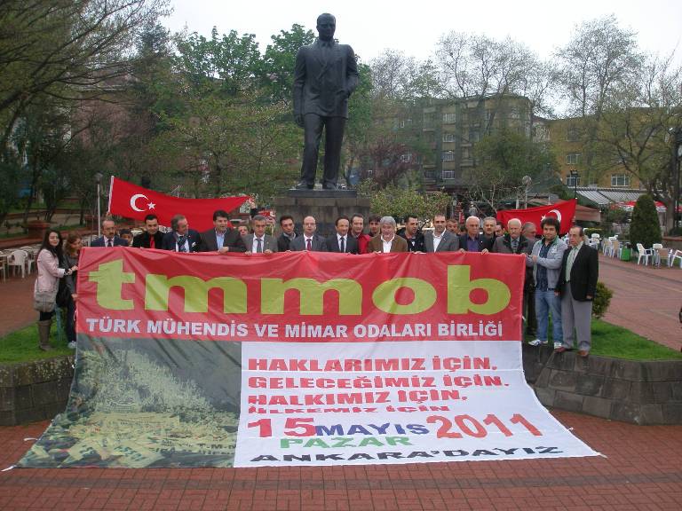 15 MAYIS`TA TMMOB MİTİNGİNDE ANKARA`DAYIZ