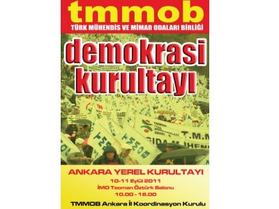 TMMOB DEMOKRASİ KURULTAYI ANKARA YEREL KURULTAYI