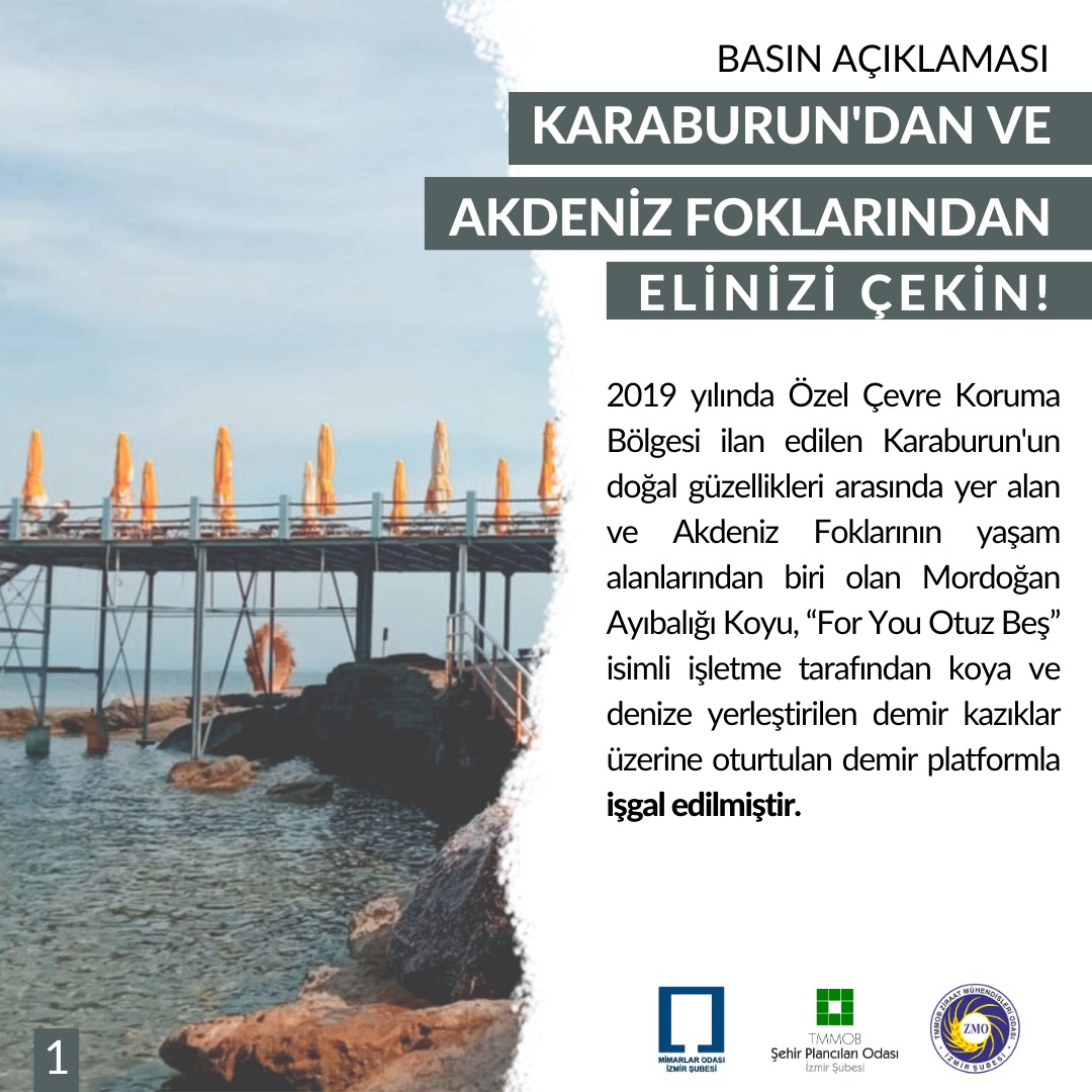 KARABURUN`DAN VE AKDENİZ FOKLARINDAN ELİNİZİ ÇEKİN!