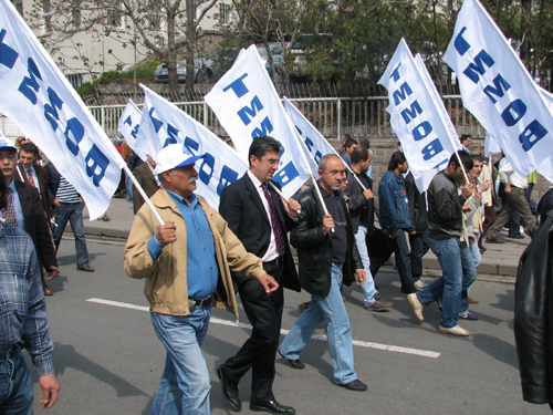 1 MAYIS OLAYLARINA PROTESTO