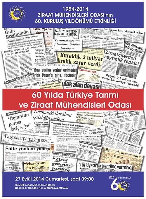 ZİRAAT MÜHENDİSLERİ ODASI 60 YAŞINDA!..