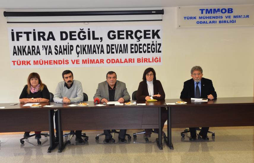 TMMOB BASIN AÇIKLAMASI: İFTİRA DEĞİL GERÇEK... ANKARA'YA SAHİP ÇIKMAYA DEVAM EDECEĞİZ