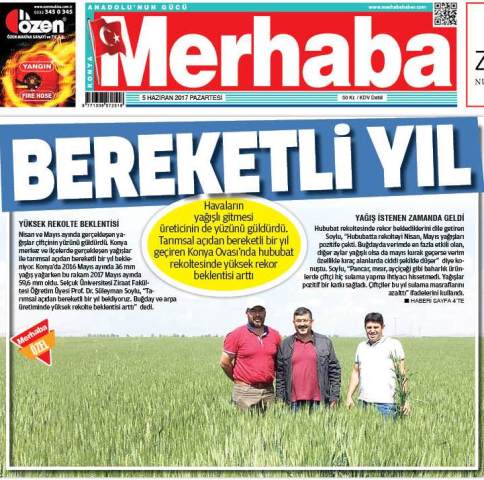 BEREKETLİ BİR YIL BEKLENİYOR - MERHABA GAZETESİ