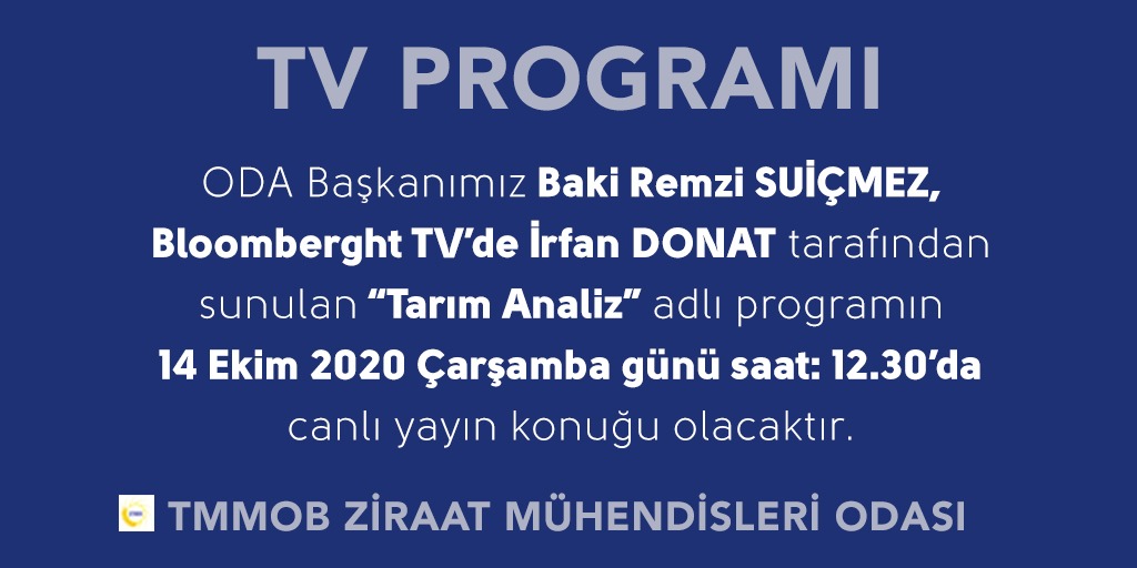 BLOOMBERGHT TV- "TARIM ANALİZ" PROGRAMI