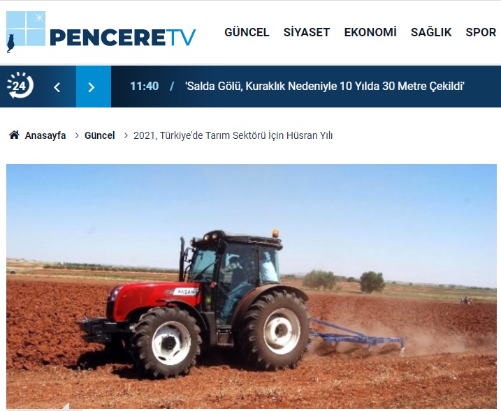 PENCERE TV: 2021, TÜRKİYE`DE TARIM SEKTÖRÜ İÇİN HÜSRAN YILI- 17 ARALIK 2020