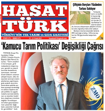 HASAT TÜRK GAZETESİ: ‘KAMUCU TARIM POLİTİKASI' DEĞİŞİKLİĞİ ÇAĞRISI- 1/31 OCAK 2021