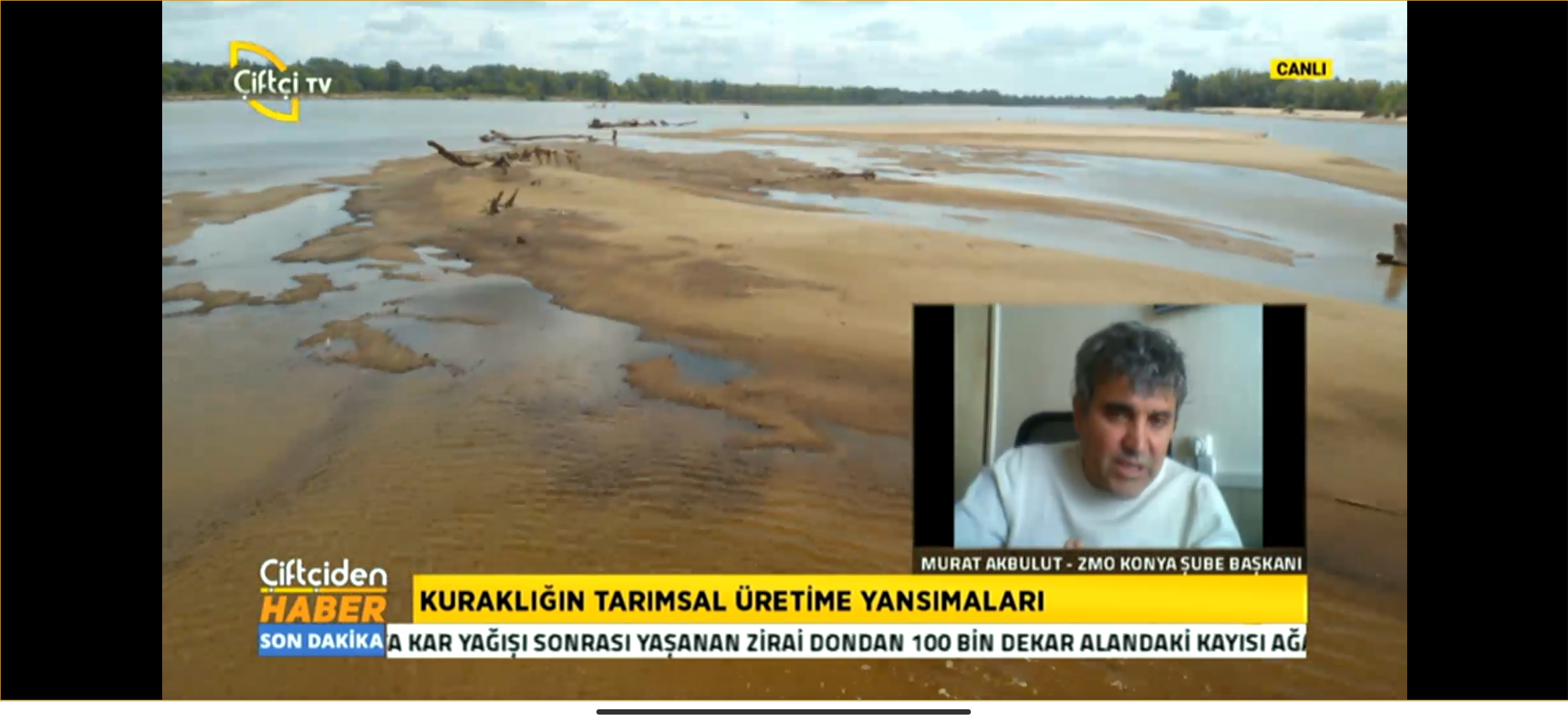 ŞUBE BAŞKANIMIZ MURAT AKBULUT ÇİFTÇİ TV CANLI YAYINDA AÇIKLAMALARDA BULUNDU.