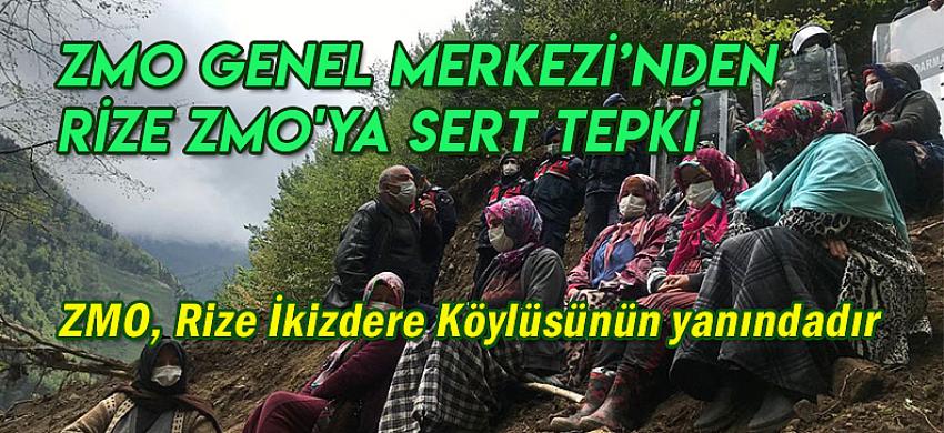 KARADENİZ HAYAT: ZMO GENEL MERKEZİ`NDEN RİZE ZMO`YA SERT TEPKİ- 11 MAYIS 2021