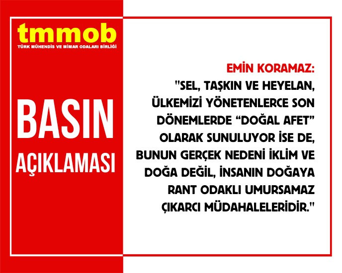 SU AKAR, YOLUNU BULUR!... YAŞANAN SELLER, DOĞAL AFET DEĞİLDİR. DOĞAL OLAYLAR, DOĞAL AFET OLMASIN!...