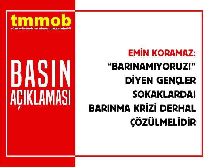 "BARINAMIYORUZ!" DİYEN GENÇLER SOKAKLARDA! BARINMA KRİZİ DERHAL ÇÖZÜLMELİDİR