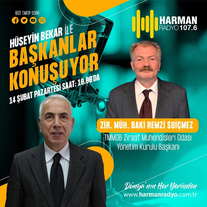 HARMAN RADYO-  "HÜSEYİN BEKAR İLE BAŞKANLAR KONUŞUYOR" PROGRAMI