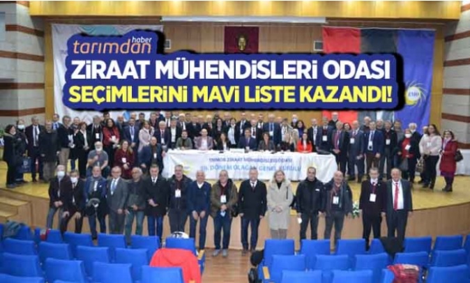 TARIMDAN HABER: ZİRAAT MÜHENDİSLERİ ODASI SEÇİMLERİNİ MAVİ LİSTE KAZANDI!- 21 MART 2022