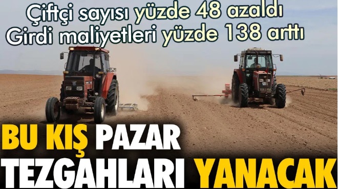 YENİÇAĞ GAZETESİ: ÇİFTÇİ SAYISI YÜZE 48 AZALDI. GİRDİ MALİYETLERİ YÜZDE 138 ARTTI. BU KIŞ PAZAR TEZGAHLARI YANACAK-27 KASIM 2022