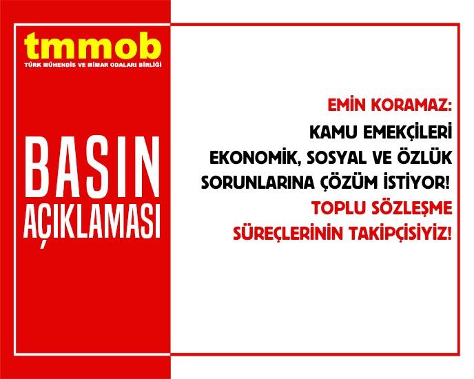 KAMU EMEKÇİLERİ EKONOMİK, SOSYAL VE ÖZLÜK SORUNLARINA ÇÖZÜM İSTİYOR! TOPLU SÖZLEŞME SÜREÇLERİNİN TAKİPÇİSİYİZ!