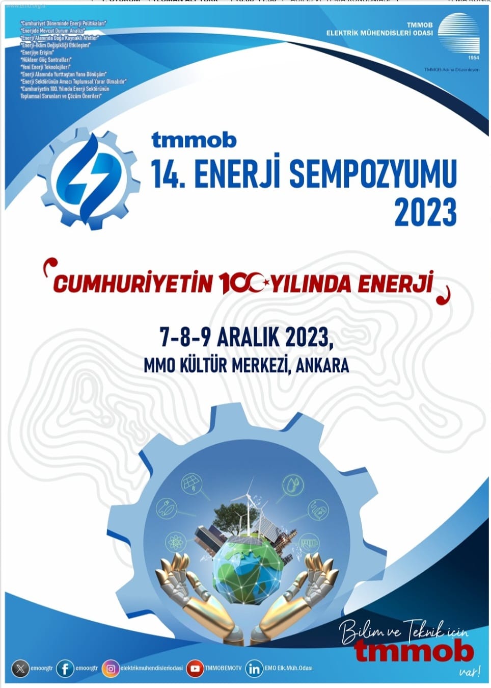 TMMOB 14.  ENERJİ SEMPOZYUMU 7-8-9 ARALIK 2023