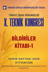 3393 X.TÜRKİYE ZİRAAT MÜHENDİSLİĞİ TEKNİK KONGRESİ BİLDİRİLER KİTABI-1