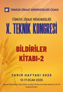 3394 X.TÜRKİYE ZİRAAT MÜHENDİSLİĞİ TEKNİK KONGRESİ BİLDİRİLER KİTABI-2